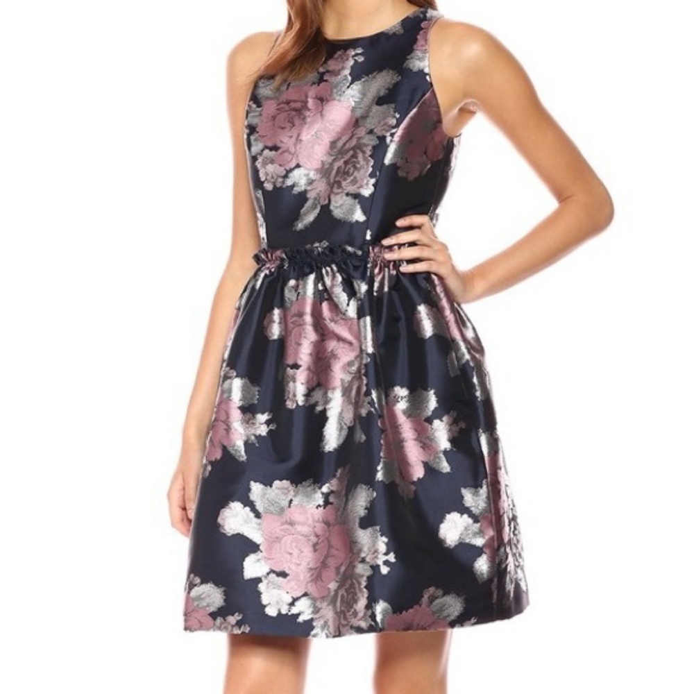 Shimmering Brocade Party Dress